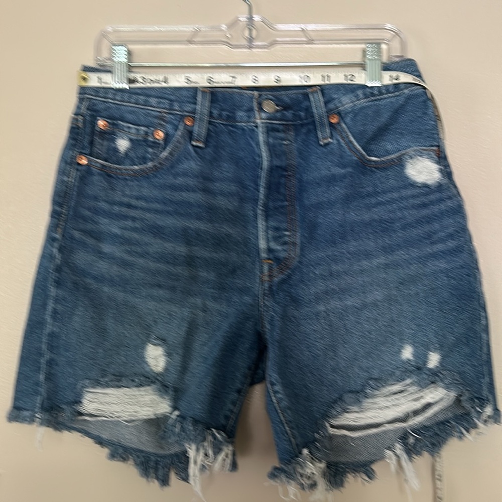 Levi's 501 Button Fly Women’s Denim “Cutoff” Jean Shorts Size 29